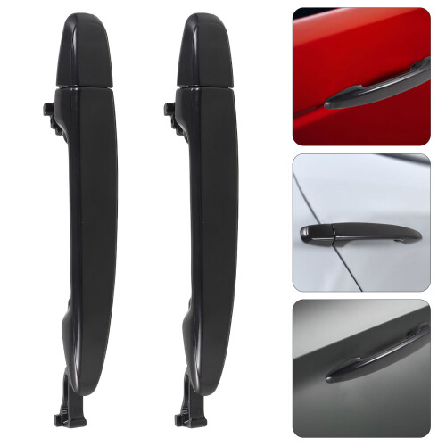 Car Türgriffhilfe Kunststoff 1 Paar Schwarz 2