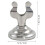 Unbranded Nummernschild Halter Bankett Silber 2