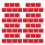 200 Kleidungsgrößen-Auszeichnungskarten Rot 1