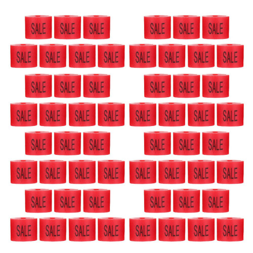 200 Kleidungsgrößen-Auszeichnungskarten Rot