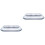 2 Pcs Transparent Heat-Resistant Square Glass Dish For Home 4