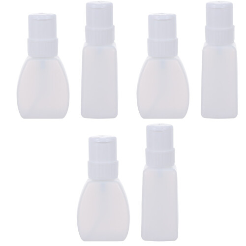 6 Pcs Push Down Bottles Empty Dispenser For Nail Polish Remover 2