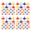 200Pièces Marqueurs Golf Ronds Couleurs Assorties Précis 10