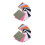 24 Pcs 30cm Square Linen Cotton Fabric Patches For Embroidery Sewing 5