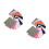 24 Pcs 30cm Square Linen Cotton Fabric Patches For Embroidery Sewing 9