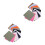 24 Pcs 30cm Square Linen Cotton Fabric Patches For Embroidery Sewing 10