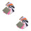 24 Pcs 30cm Square Linen Cotton Fabric Patches For Embroidery Sewing 7