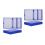 4 Pcs Microscope Slide Storage Box 100-Place Glass Case Plastic 5