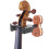 1Pc Black Wooden Violin Ukulele Wall Hanger with Automatic Lock Hook 3
