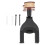 1Pc Black Wooden Violin Ukulele Wall Hanger with Automatic Lock Hook 9