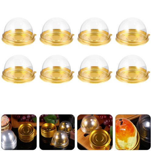 150Stk Home Store Transparente Kunststoff Mondkuchenboxen 2