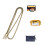 Metal Handtaschenkette Hellgold 1St 45,3*0,27 Zoll 11