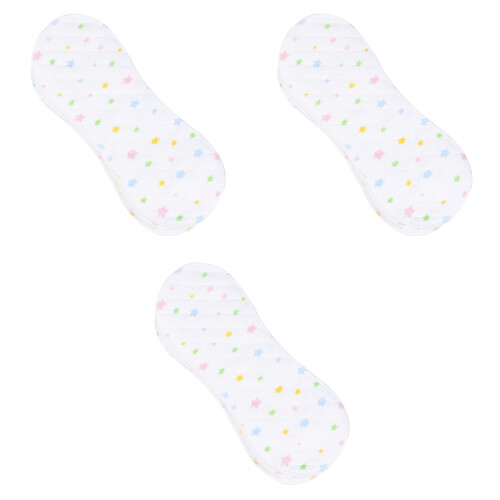 75 Pcs Infant Cloth Diapers Peanut Shaped 3-Layer Absorbent Insert 2