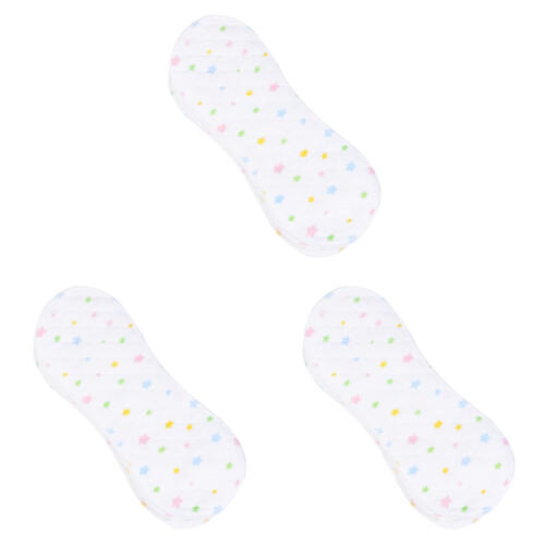 75 Pcs Infant Cloth Diapers Peanut Shaped 3-Layer Absorbent Insert 1