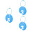 3Pcs Hanging Flying Disc Buckle Carrier Clip 8