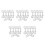 30 Pcs Double Ended Bolt Snap Hooks Stainless  Swivel 89mm 4