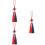 3Stk Chinesische Knoten Quasten Mehrfarbig Polyester DIY 9