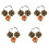 5 Sets Cymbal Bell Percussion Instrument Finger Cymbal 3