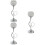 3 Pcs Retro Crystal Candle Holder Iron Candlestick For Wedding Decor 7