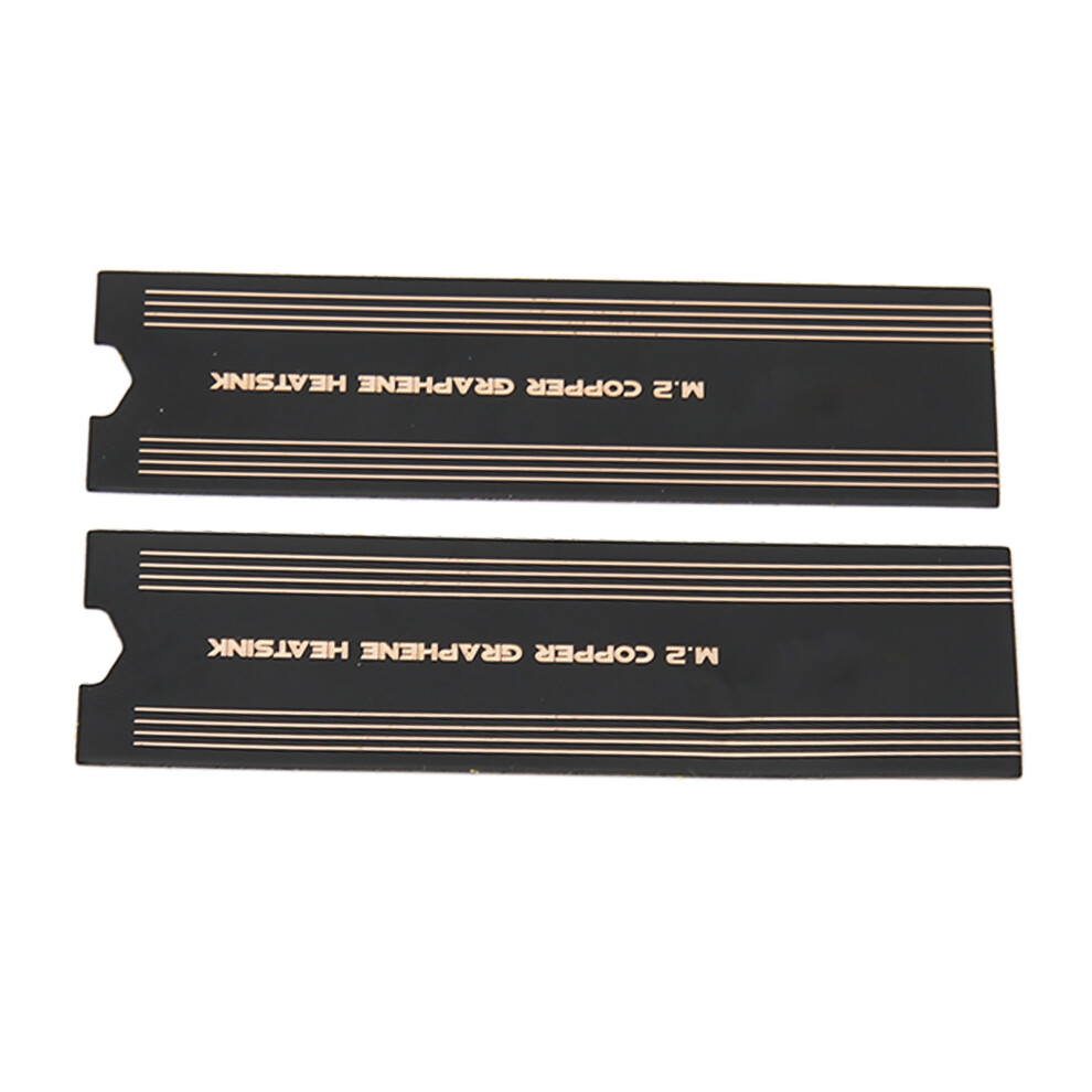 2Pcs M.2 Ssd Graphene Copper Heatsink For Laptop Rapid Cooling 7641353624326