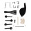 Complete 15Pcs Violin Set: Tailpiece Chin Rest Pegs & Tail Rope 1