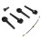 Complete 15Pcs Violin Set: Tailpiece Chin Rest Pegs & Tail Rope 16