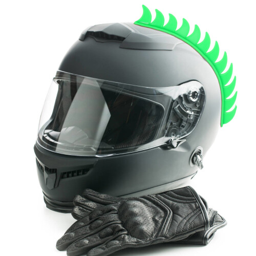 Creative Personalisiertes Retro Helm Abzeichen Für Motorradhelm Grün 2