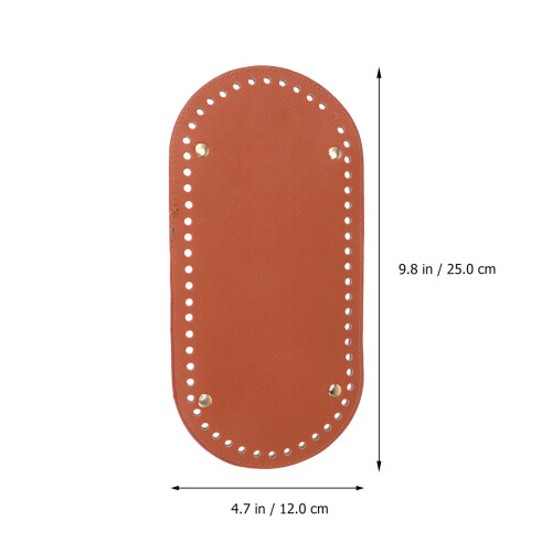 1St Ovaler Boden PU-Leder Für Stricktasche 1