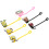 Trinkhalmkappen Bunt 6 2,95x1,02x0,59 Zoll 7
