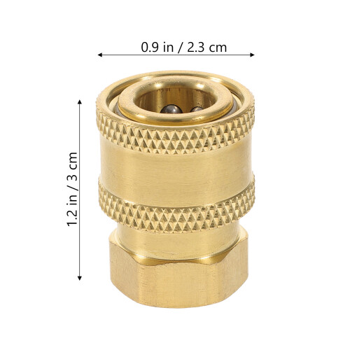 4Stück Gartenschlauch Adapter 1/4 Zoll Schnellkupplung 1