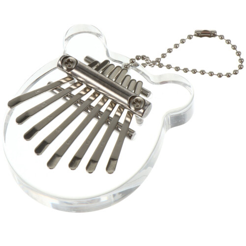 Mini Instrument Musical Kalimba Transparent 8 Clés En Sapele 2
