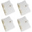 4Pcs A5 PVC Binder Notebook Cover Refillable Scrapbook Planner Shell 5