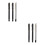 6Pcs Soft Tip Chinese Ink Pens Refillable Nylon Brush Set for Writing 10