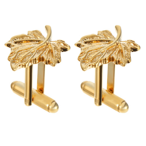1 Paar Leaf Cuff Studs Koperlegering Voor Families