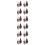 12Pcs Tiny Wall Lamp Model Durable Miniature Scene Decoration 10