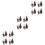 12Pcs Tiny Wall Lamp Model Durable Miniature Scene Decoration 7