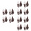 12Pcs Tiny Wall Lamp Model Durable Miniature Scene Decoration 8