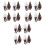 12Pcs Tiny Wall Lamp Model Durable Miniature Scene Decoration 5