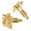 1 Paar Leaf Cuff Studs Koperlegering Voor Families 4