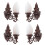 12Pcs Tiny Wall Lamp Model Durable Miniature Scene Decoration 3
