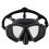 Large Vision Waterproof Swim Goggles with Double Elastic Strap Black 1