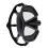 Large Vision Waterproof Swim Goggles with Double Elastic Strap Black 10