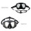 Large Vision Waterproof Swim Goggles with Double Elastic Strap Black 5