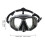 Large Vision Waterproof Swim Goggles with Double Elastic Strap Black 2