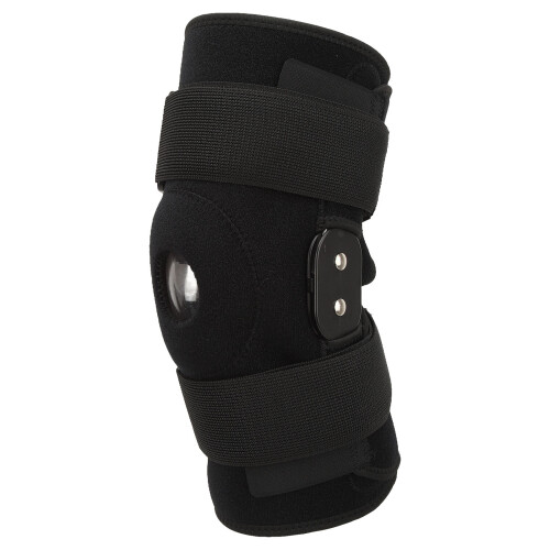 Sports Knee Brace with Hinged Support Aluminum Strips Soft Padding Durable 1