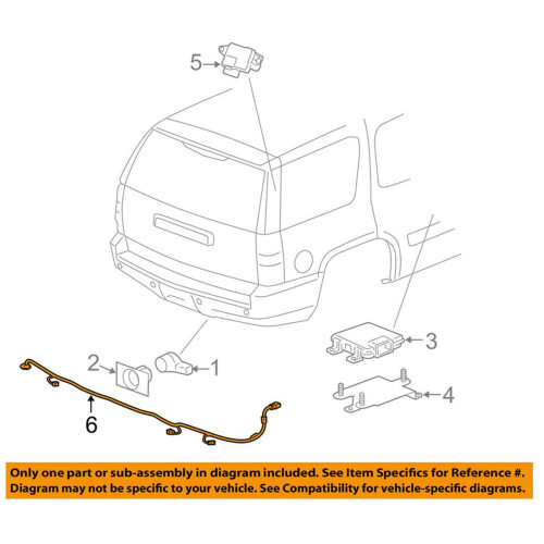 Chevy Tahoe & Yukon  Backup Sensor Wire Harness Replacement 2