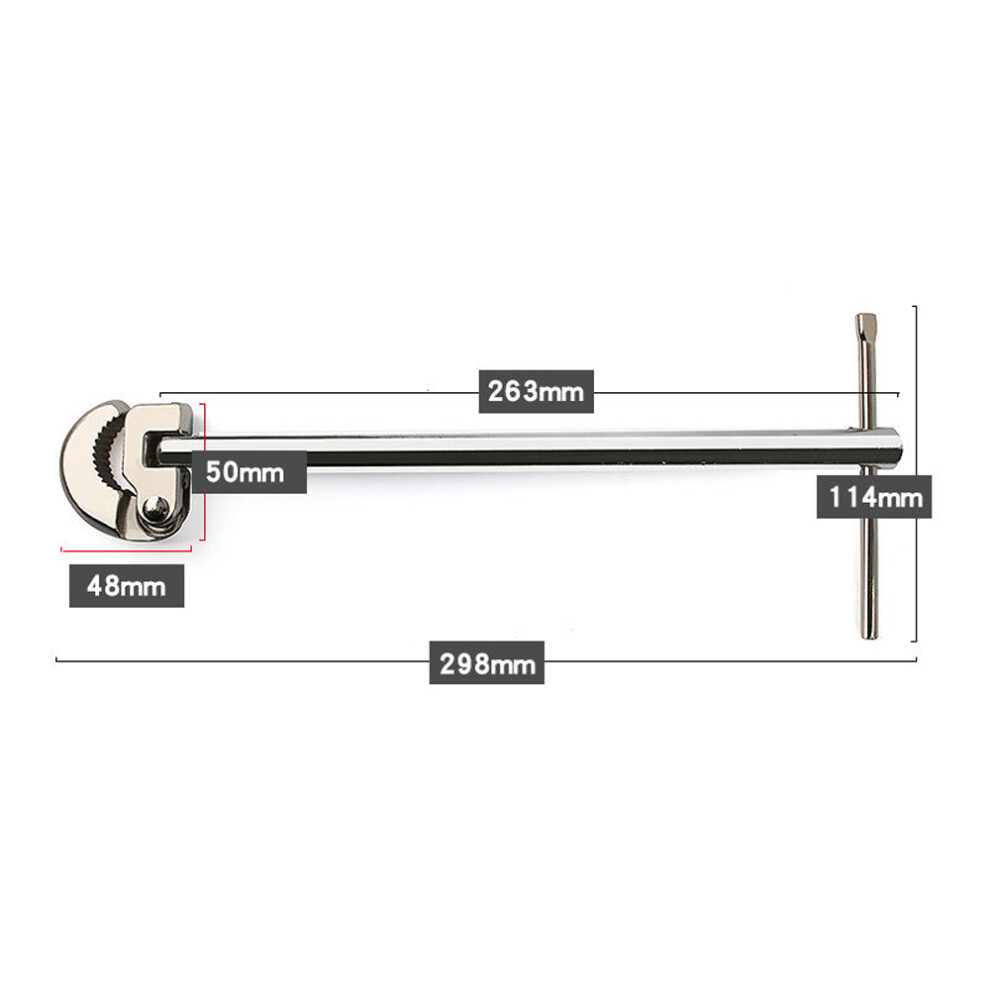 8-28Mm Clamp Sink Wrench For Bathroom Plumbing Carbon Steel Faucet Sewer Pipes 4991353627548