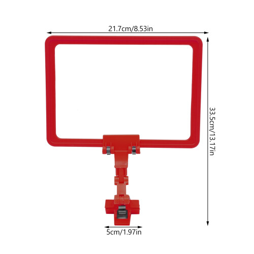 Labelhalter Rot 1 Für Einzelhandel 1
