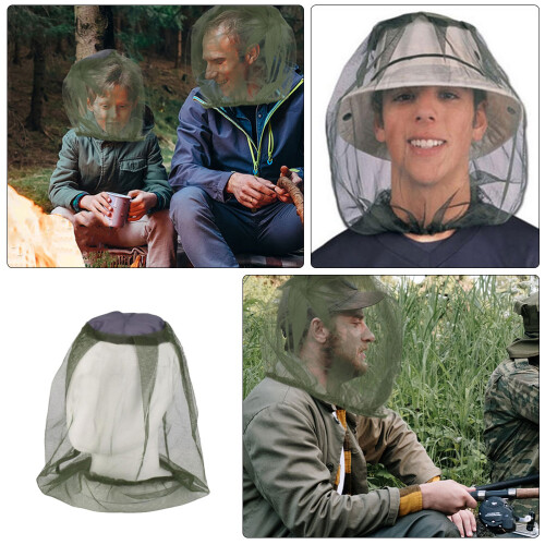 2St Multifunctionele Insectennet Hoed Met Nekbescherming 2