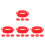 16 Pcs Plastic Traffic Cone Connector Ring For Road Construction 8